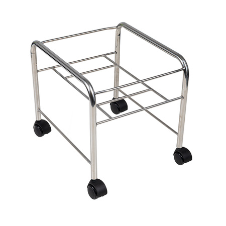 Brodzik do pedicure prosty z kółkami chrom 131508 Kosmed